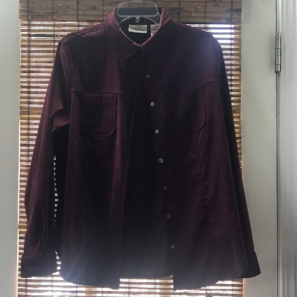 Burgundy blouse